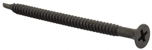 Value Collection - #8, 2-5/8" OAL, Phillips Drive Bugle Head, Steel Drywall Screws - Black Phosphate Finish, Grade 2 - Benchmark Tooling