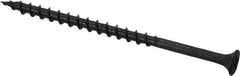 Value Collection - #8, 3" OAL, Phillips Drive Bugle Head Wood Screw - Black Phosphate Finish Steel, Grade 2 - Benchmark Tooling