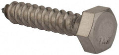 Value Collection - 5/16" Screw, 1-1/2" Length Under Head, Stainless Steel, Hex Head Lag Screw - Grade 18-8, Uncoated - Benchmark Tooling