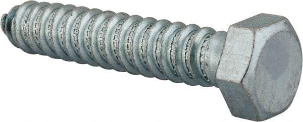 Value Collection - 3/4" Screw, 4" Length Under Head, Steel, Hex Head Lag Screw - Zinc Plated, Grade 2 - Benchmark Tooling