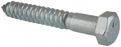Value Collection - 3/4" Screw, 5" Length Under Head, Steel, Hex Head Lag Screw - Zinc Plated, Grade 2 - Benchmark Tooling