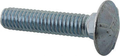 Value Collection - 5/16-18 UNC 1-1/2" Length Under Head, Standard Square Neck, Carriage Bolt - Grade 5 Steel, Zinc Trivalent Chromate Finish - Benchmark Tooling