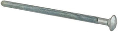 Value Collection - 3/8-16 UNC 7" Length Under Head, Standard Square Neck, Carriage Bolt - Grade 2 Steel, Zinc-Plated Finish - Benchmark Tooling