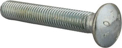 Value Collection - 5/8-11 UNC 4" Length Under Head, Standard Square Neck, Carriage Bolt - Grade 2 Steel, Zinc-Plated Finish - Benchmark Tooling