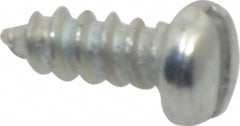 Value Collection - #2 Pan Head Slotted Sheet Metal Screw - Steel, 1/4" Length Under Head, Grade 2 - Benchmark Tooling