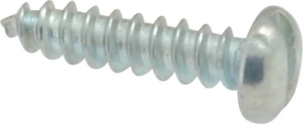 Value Collection - #2 Pan Head Slotted Sheet Metal Screw - Steel, 3/8" Length Under Head, Grade 2 - Benchmark Tooling