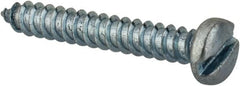 Value Collection - #2 Pan Head Slotted Sheet Metal Screw - Steel, 5/8" Length Under Head, Grade 2 - Benchmark Tooling