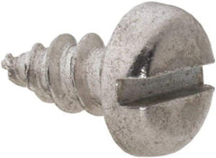 Value Collection - #8 Pan Head Slotted Sheet Metal Screw - Aluminum, 3/8" Length Under Head, ASME B18.6.4 - Benchmark Tooling