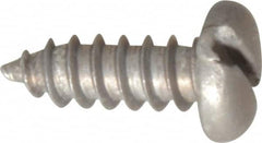 Value Collection - #8 Pan Head Slotted Sheet Metal Screw - Aluminum, 1/2" Length Under Head, ASME B18.6.4 - Benchmark Tooling