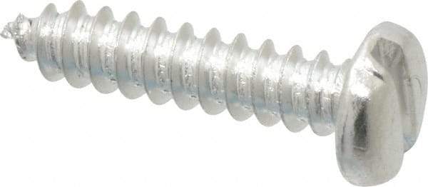 Value Collection - #8 Pan Head Slotted Sheet Metal Screw - Aluminum, 3/4" Length Under Head, ASME B18.6.4 - Benchmark Tooling
