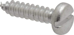 Value Collection - #10 Pan Head Slotted Sheet Metal Screw - Aluminum, 3/4" Length Under Head, ASME B18.6.3 & ASME B18.6.4 - Benchmark Tooling