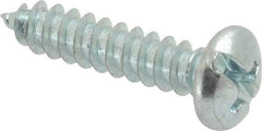Value Collection - #8 Pan Head Slotted Phillips Sheet Metal Screw - Steel, 3/4" Length Under Head, Grade 2 - Benchmark Tooling