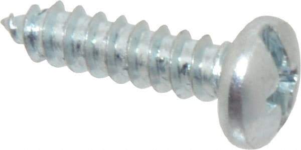 Value Collection - #10 Pan Head Slotted Phillips Sheet Metal Screw - Steel, 3/4" Length Under Head, Grade 2 - Benchmark Tooling