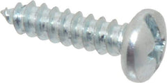 Value Collection - #10 Pan Head Slotted Phillips Sheet Metal Screw - Steel, 3/4" Length Under Head, Grade 2 - Benchmark Tooling