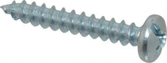 Value Collection - #10 Pan Head Slotted Phillips Sheet Metal Screw - Steel, 1-1/4" Length Under Head, Grade 2 - Benchmark Tooling