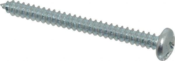Value Collection - #10 Pan Head Slotted Phillips Sheet Metal Screw - Steel, 2" Length Under Head, Grade 2 - Benchmark Tooling