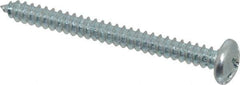 Value Collection - #10 Pan Head Slotted Phillips Sheet Metal Screw - Steel, 2" Length Under Head, Grade 2 - Benchmark Tooling