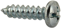 Value Collection - #14 Pan Head Slotted Phillips Sheet Metal Screw - Steel, 1" Length Under Head, Grade 2 - Benchmark Tooling