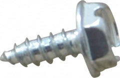 Value Collection - #6 Hex Washer Head Sheet Metal Screw - Steel, 3/8" Length Under Head, Grade 2 - Benchmark Tooling