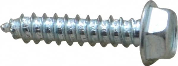 Value Collection - #8 Hex Washer Head Sheet Metal Screw - Steel, 3/4" Length Under Head, Grade 2 - Benchmark Tooling
