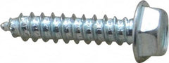Value Collection - #8 Hex Washer Head Sheet Metal Screw - Steel, 3/4" Length Under Head, Grade 2 - Benchmark Tooling