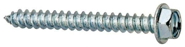 Value Collection - #8 Hex Washer Head Sheet Metal Screw - Steel, 1-1/2" Length Under Head, Grade 2 - Benchmark Tooling