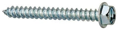 Value Collection - #8 Hex Washer Head Sheet Metal Screw - Steel, 1-1/2" Length Under Head, Grade 2 - Benchmark Tooling