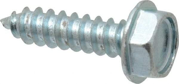 Value Collection - #10 Hex Washer Head Sheet Metal Screw - Steel, 3/4" Length Under Head, Grade 2 - Benchmark Tooling