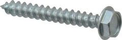 Value Collection - #10 Hex Washer Head Sheet Metal Screw - Steel, 1-1/2" Length Under Head, Grade 2 - Benchmark Tooling