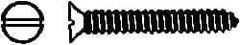 Value Collection - #6 Flat Head Slotted Sheet Metal Screw - Steel, 3/8" OAL, Grade 2 - Benchmark Tooling