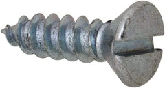 Value Collection - #6 Flat Head Slotted Sheet Metal Screw - Steel, 1/2" OAL, Grade 2 - Benchmark Tooling