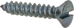 Value Collection - #6 Flat Head Slotted Sheet Metal Screw - Steel, 3/4" OAL, Grade 2 - Benchmark Tooling
