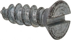 Value Collection - #7 Flat Head Slotted Sheet Metal Screw - Steel, 1/2" OAL, Grade 2 - Benchmark Tooling