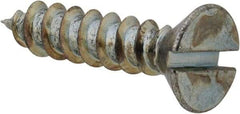 Value Collection - #8 Flat Head Slotted Sheet Metal Screw - Steel, 3/4" OAL, Grade 2 - Benchmark Tooling