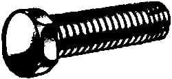 Value Collection - #10-24 UNC Thread, 1-1/4" Length Under Head, Hex Drive Steel Thread Cutting Screw - Hex Head, Grade 2, Point Type F, Zinc-Plated Finish - Benchmark Tooling