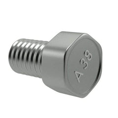 Value Collection - 1/4-20 UNC Thread, 1/2" Length Under Head, Hex Drive Steel Thread Cutting Screw - Hex Head, Grade 2, Point Type F, Zinc-Plated Finish - Benchmark Tooling