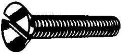 Value Collection - 1/4-20 UNC Thread, 1" OAL, Slotted Drive Steel Thread Cutting Screw - Flat Head, Grade 2, Point Type F, Zinc-Plated Finish - Benchmark Tooling