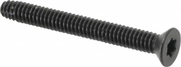 Value Collection - 2-1/4" OAL Flat Head T30 Torx Drive Flooring Screw - 1/4-20 UNC, Point Type F, Grade 2 Steel, Black Phosphate Finish - Benchmark Tooling