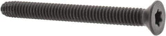 Value Collection - 2-1/2" OAL Flat Head T30 Torx Drive Flooring Screw - 1/4-20 UNC, Point Type F, Grade 2 Steel, Black Phosphate Finish - Benchmark Tooling