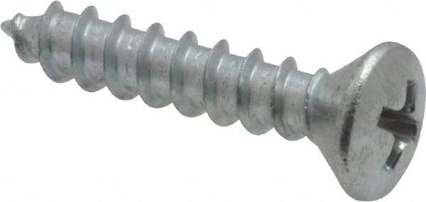 Value Collection - #10 Oval Head Phillips Sheet Metal Screw - Steel, 1" OAL, Grade 2 - Benchmark Tooling