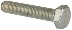 Value Collection - M8x1.00mm Metric Fine, 40mm Length Under Head Hex Head Cap Screw - Fully Threaded, Grade 8.8 Steel, Zinc-Plated Finish, 13mm Hex - Benchmark Tooling