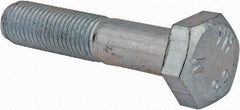 Value Collection - M10x1.25mm Metric Fine, 50mm Length Under Head Hex Head Cap Screw - Partially Threaded, Grade 8.8 Steel, Zinc-Plated Finish, 17mm Hex - Benchmark Tooling