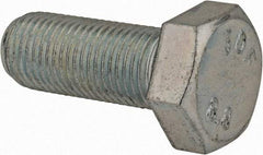 Value Collection - M12x1.25mm Metric Fine, 30mm Length Under Head Hex Head Cap Screw - Fully Threaded, Grade 8.8 Steel, Zinc-Plated Finish, 19mm Hex - Benchmark Tooling