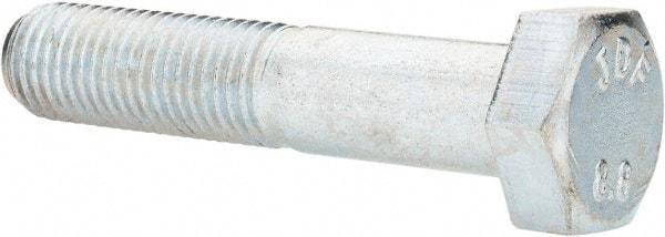 Value Collection - M12x1.50mm Metric Fine, 60mm Length Under Head Hex Head Cap Screw - Partially Threaded, Grade 8.8 Steel, Zinc-Plated Finish, 19mm Hex - Benchmark Tooling