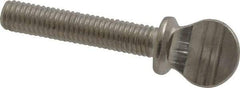 Value Collection - #10-32 Oval Shoulder Grade 18-8 Stainless Steel Thumb Screw - 1" OAL, 0.48" Head Height - Benchmark Tooling