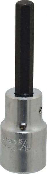 Proto - 1/2" Drive, 5/16" Hex Bit Socket - 3-1/4" OAL, 1-3/4" Bit Length - Benchmark Tooling