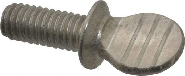 Value Collection - 5/16-18 Oval Shoulder Grade 18-8 Stainless Steel Thumb Screw - 3/4" OAL, 0.78" Head Height - Benchmark Tooling