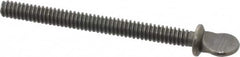 Value Collection - #10-24 Oval Shoulder Grade 2 Steel Thumb Screw - 2" OAL, 0.49" Head Height, Uncoated - Benchmark Tooling