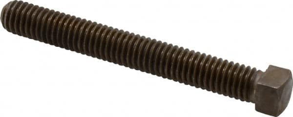 Value Collection - 3/8-16 UNC, 3" Length Under Head, Cup Point Set Screw - Grade 2 Steel - Benchmark Tooling