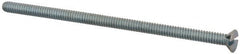 Value Collection - #6-32 UNC, 3" OAL Slotted Drive Machine Screw - Flat Head, Grade 2 Steel, Zinc-Plated Finish, Without Washer - Benchmark Tooling